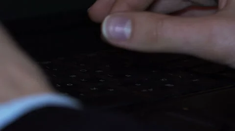 Hands Typing on a Keyboard. Full HD Stock Footage 46000302