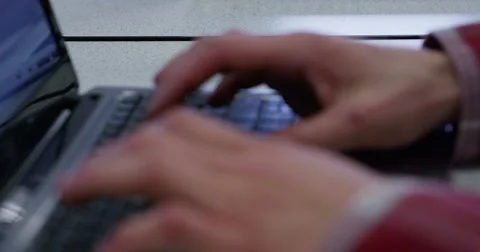 Hands Typing on a Laptop 6 Video stock 42775978