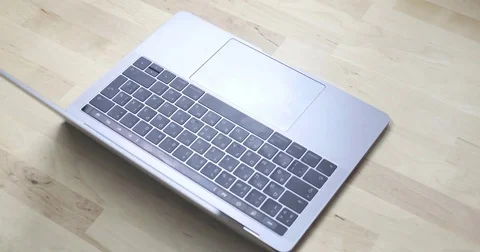 Hands typing on laptop computer Stock Footage 85217684