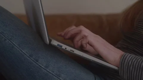 Hands Typing On Laptop Stock Footage 270327938