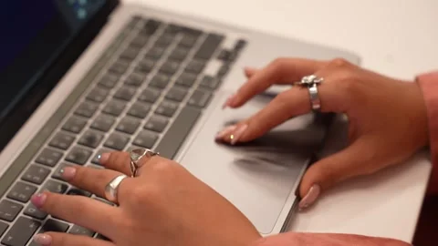 Hands Typing on a Laptop Stock Footage 316347635