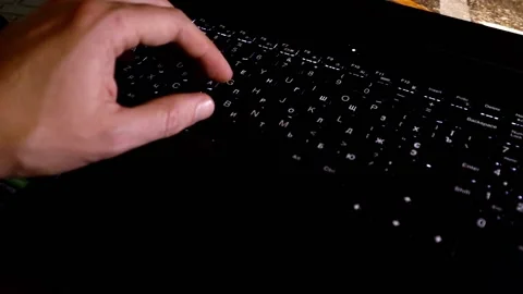 Hands typing on laptop keyboard. Stock Footage 166926147