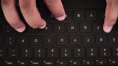 Hands typing on laptop keyboard. Stock Footage 339872723