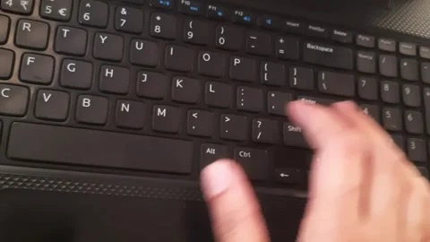 Hands Typing on Laptop Keyboard – Remote Work Concept 動画素材 331281554