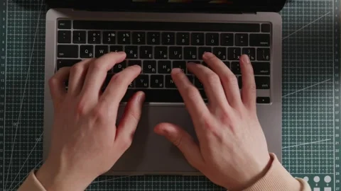 Hands typing on mechanical keyboard for video editing or coding Stock Footage 333763919