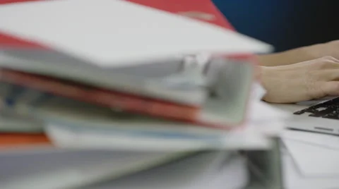 Hands Typing On Modern Laptop Stock Footage 66001794