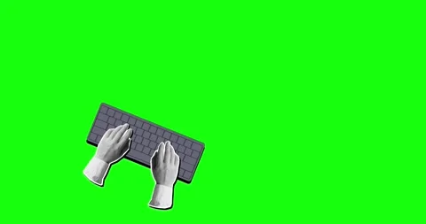Hands typing text on the keyboard of an open laptop, speech bubble Stock Footage 314043910