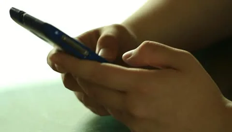Hands typing a text message on smartphone Stock Footage 11314994