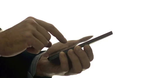 Hands Typing Text Messages On Smart-Phone  Stock Footage 50377668
