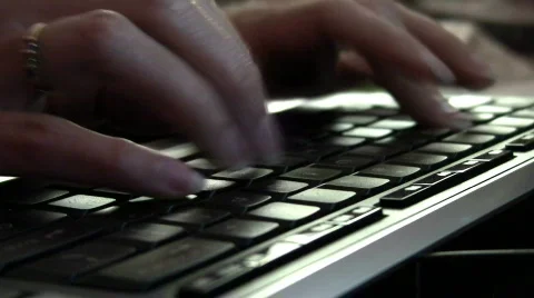 Hands typing time lapse HD Stock Footage 454928