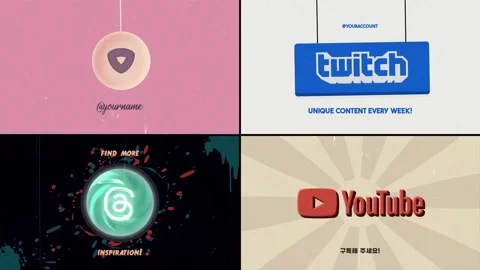 Hands Typography Logo | After Effects After Effects stock