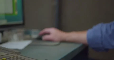 Hands Using a Computer Stock Footage 200790271