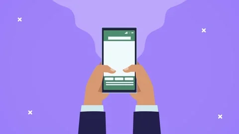 Hands using smartphone technology device Stock Footage 150219293