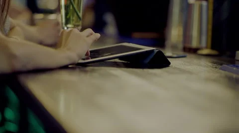 Hands using tablet Stock Footage 67881963