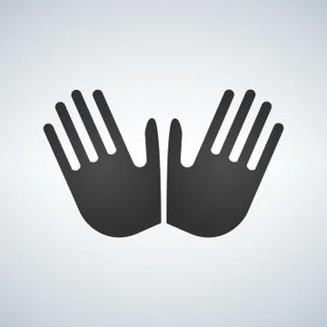 Hands vector icon Stock Illustration