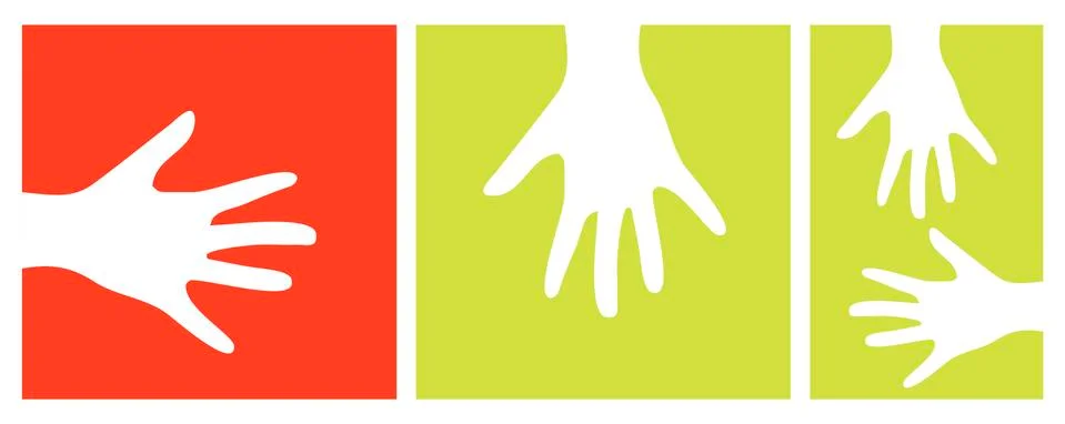 Hands vector illustration Illustrazione stock