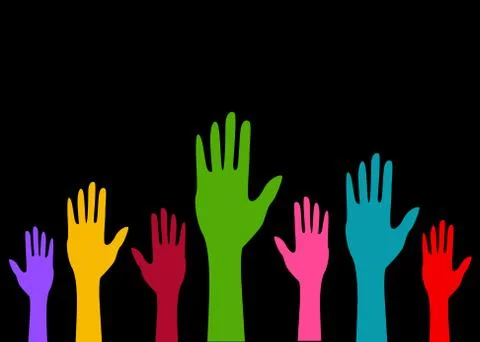 Hands vector illustration Stock Illustration