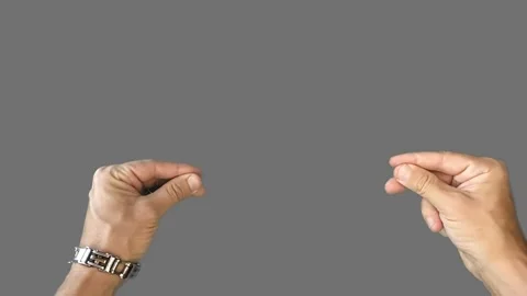 Hands for video editing, stretching logo, text Stock Footage 282482144