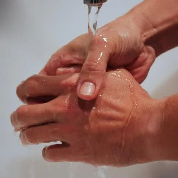 Hands washing Foto stock