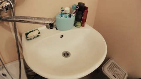 Hands washing in the sink Stock Footage 103329428