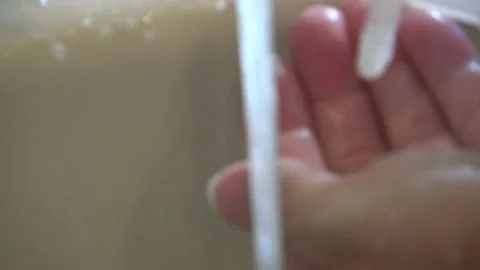 Hands Washing in Sink Stock Footage 159019633