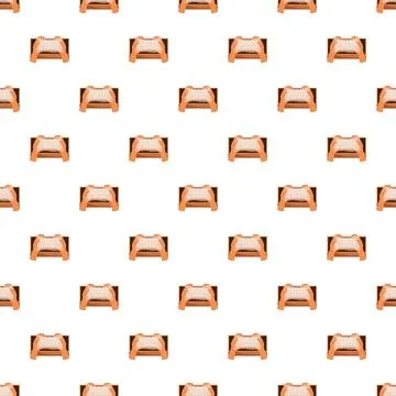 Hands weaving traditional textile pattern repeating background Illustrazione stock