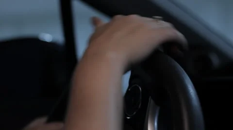 Hands On Wheel Stock-Footage 52138227
