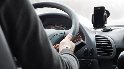 Hands on the wheel0 Stock Footage 4281760