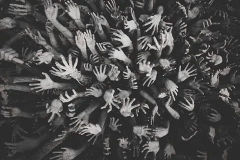 Hands White Temple Stock Photos