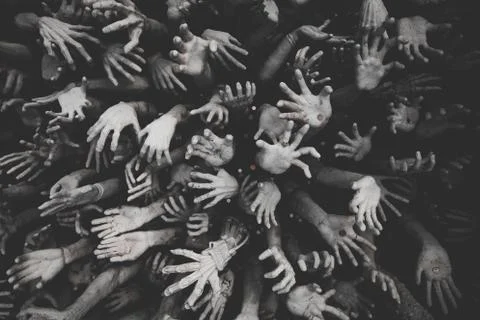 Hands White Temple Stock Photos