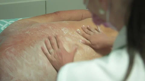 Hands working masotherapy Stock Footage 186893151