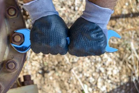 Hands of Workman Stock Photos