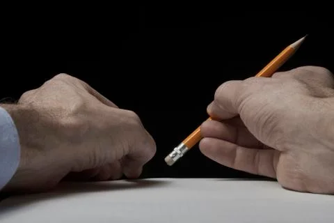 Hands writing Stock Photos