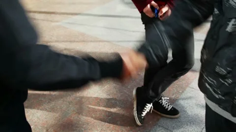 Hands of young men commit friendly handshake twice Video stock 946608