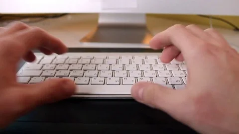 HandsAreTypingOnTheKeyboard3 Stock Footage 76177803