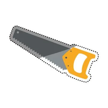 Handsaw carpentry tool Stock Illustration