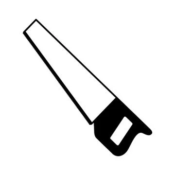 Handsaw tool isolated icon Stock Illustration