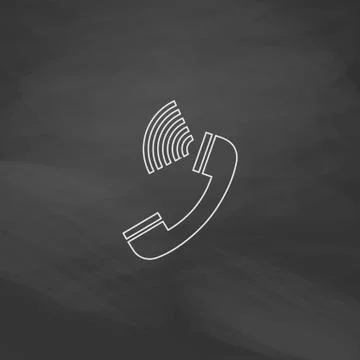 Handset computer symbol Stock Illustration