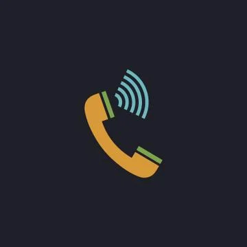 Handset computer symbol Illustrazione stock