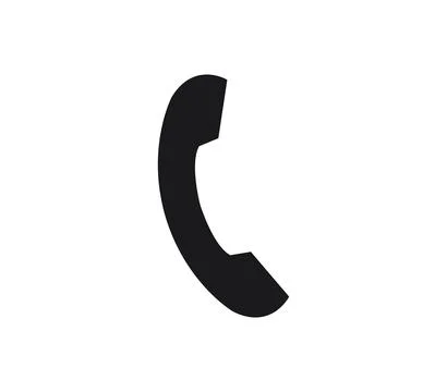 Handset icon illustrated in vector on white background Stock Illustration