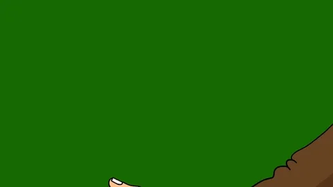 Handshake. 2D Classical animation. Alpha channel Stock Footage 70407399