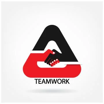 Handshake abstract design Stock Illustration