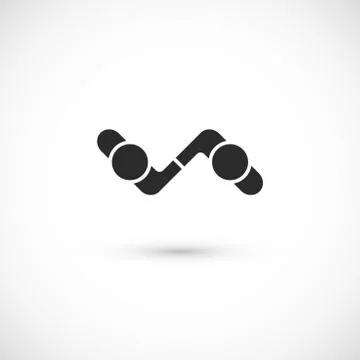 Handshake abstract logo vector design template Stock Illustration