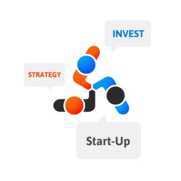 Handshake abstract logo vector design template 스톡 일러스트