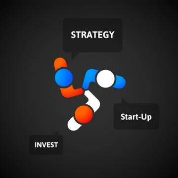 Handshake abstract logo vector design template Stock Illustration