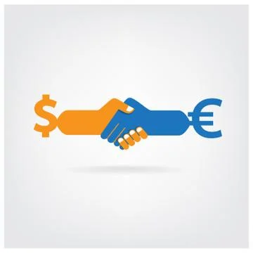 Handshake abstract sign Иллюстрация