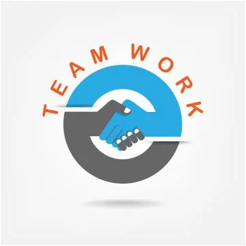 Handshake abstract sign vector design template. business creative concept. Stock Illustration
