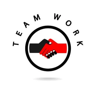 Handshake abstract sign vector design template. business creative concept. Stock Illustration