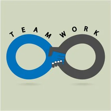 Handshake abstract sign vector design template. business creative concept. Stock Illustration