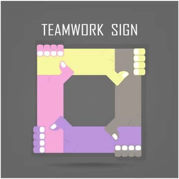 Handshake abstract sign vector design template. business creative concept. Stock Illustration